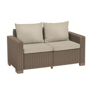 Keter Zahradní pohovka California cappuccino, 141 x 68 x 72 cm